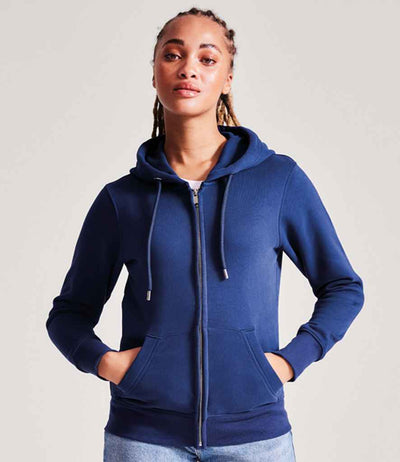 Anthem Ladies Organic Full Zip Hoodie Navy