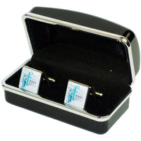 15mm Brass Plated Cufflinks