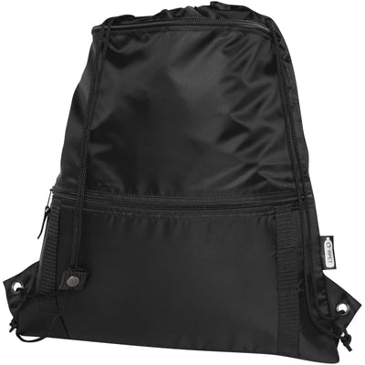 Branded Adventure recycled insulated drawstring bag 9L