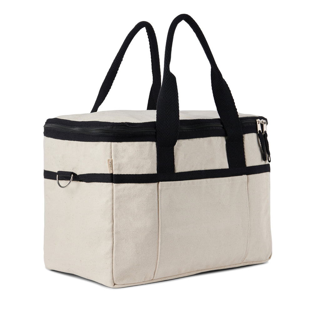 Branded VINGA Volonne AWARE™ recycled canvas cooler basket