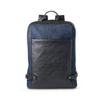 DIVERGENT BACKPACK I. 15'6" Laptop backpack in denim and PU