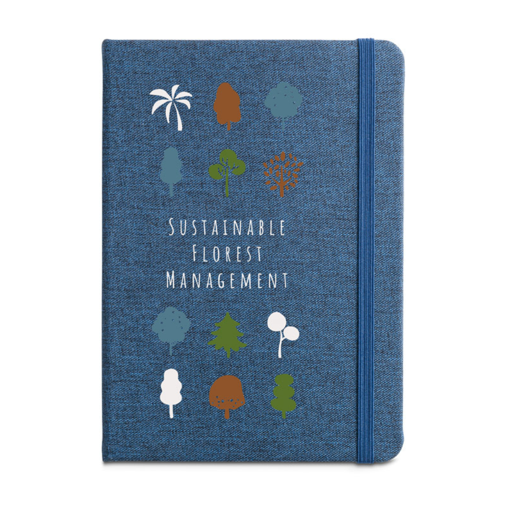 Boyd A5 Notebook with Recycled Polyester Hardcover Black