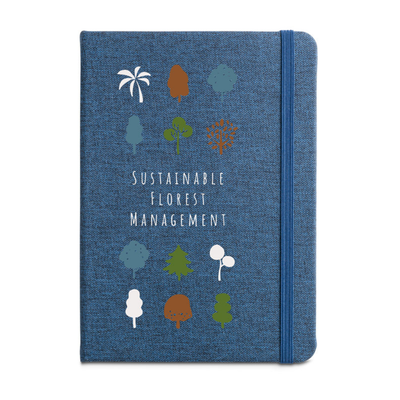 Boyd A5 Notebook with Recycled Polyester Hardcover Black