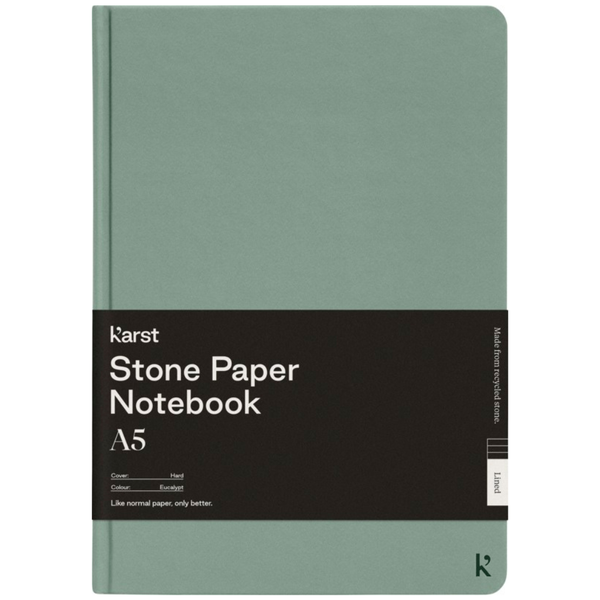 Karst® A5 Stone Paper Hardcover Lined Notebook