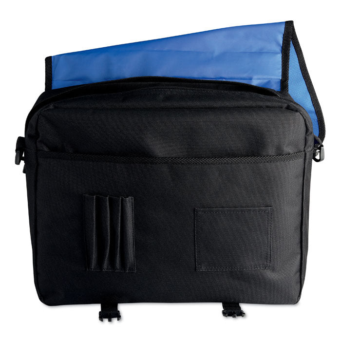 Branded 600D polyester document bag with Pockets