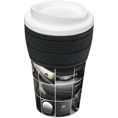 Branded Brite-Americano® tyre 350 ml insulated tumbler