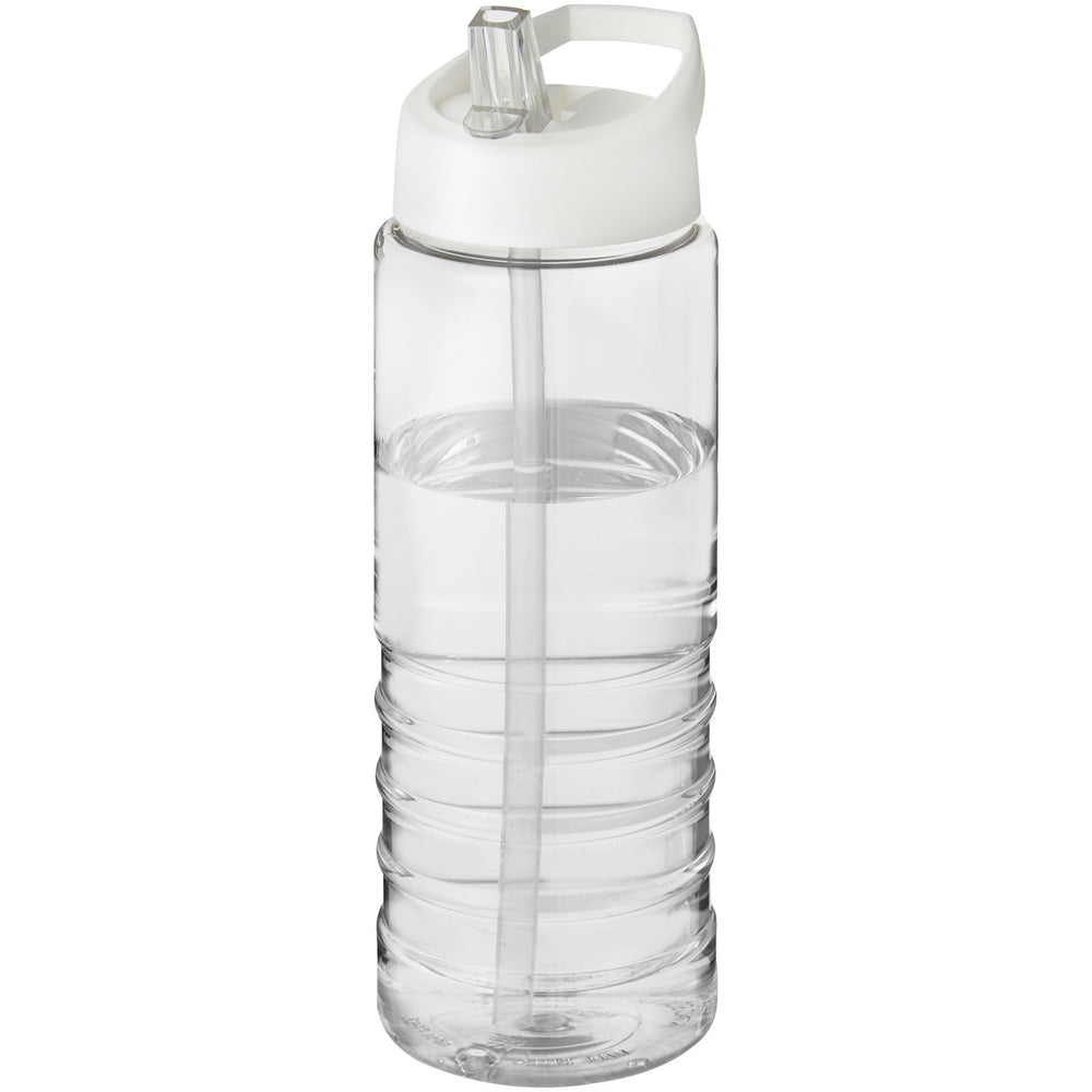 Branded H2O Active® Treble 750 ml spout lid sport bottle