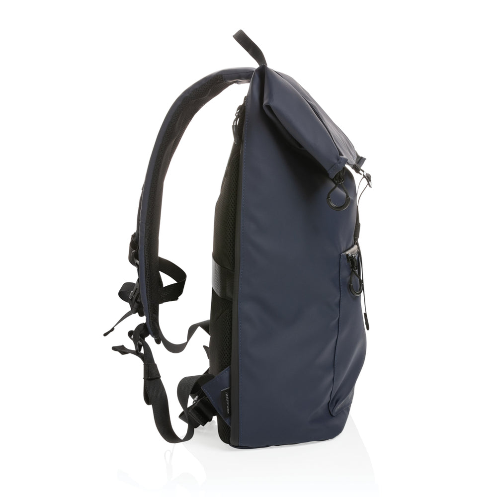 Branded Impact AWARE™ RPET water resistant 15.6" laptop backpack