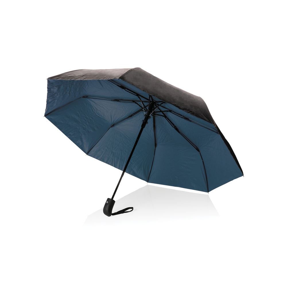 Branded 21" Impact AWARE™ RPET 190T Pongee dual colour mini umbrella