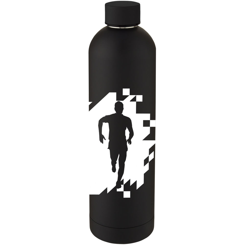 Branded Spring 1 L copper vacuum insulated bottle