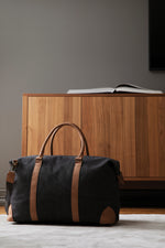 Branded VINGA Bosler RCS recycled canvas duffelbag