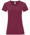 Fruit of the Loom Ladies Iconic 150 T-Shirt Burgundy
