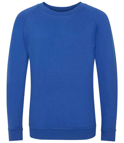AWDis Academy Kids Raglan Sweatshirt Royal Blue
