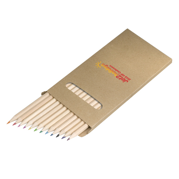 Branded 12 Piece 18cm Pencil Set