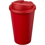 Branded Americano® Eco 350 ml recycled tumbler with spill-proof lid