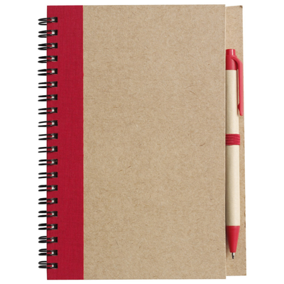 Branded Smithen Cardboard notebook with ballpen