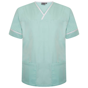 Behrens Contrast Trim Smart Scrub Top