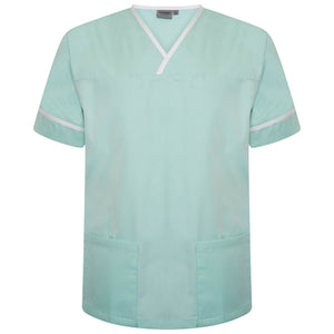 Behrens Contrast Trim Smart Scrub Top