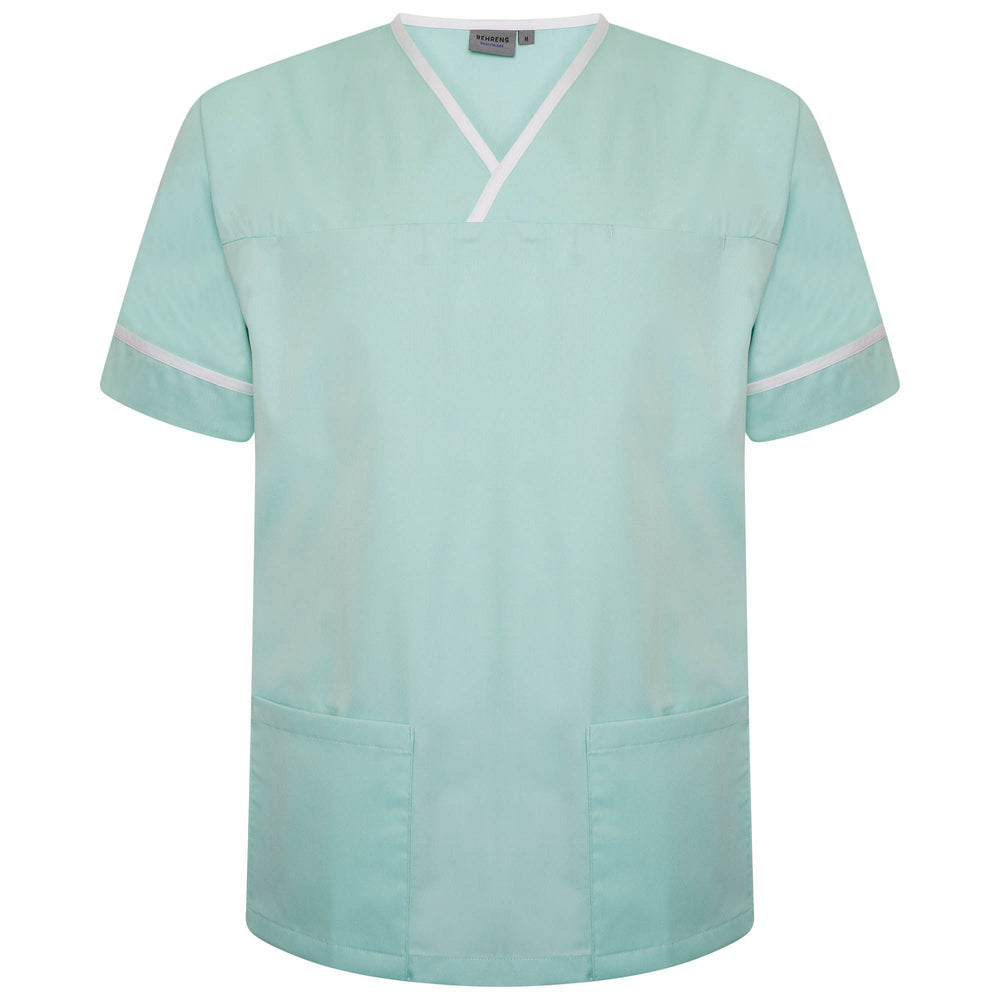 Behrens Contrast Trim Smart Scrub Top