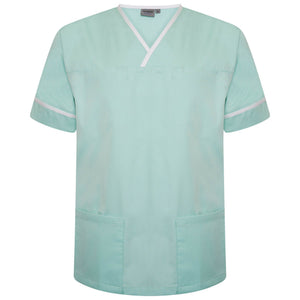 Behrens Contrast Trim Smart Scrub Top