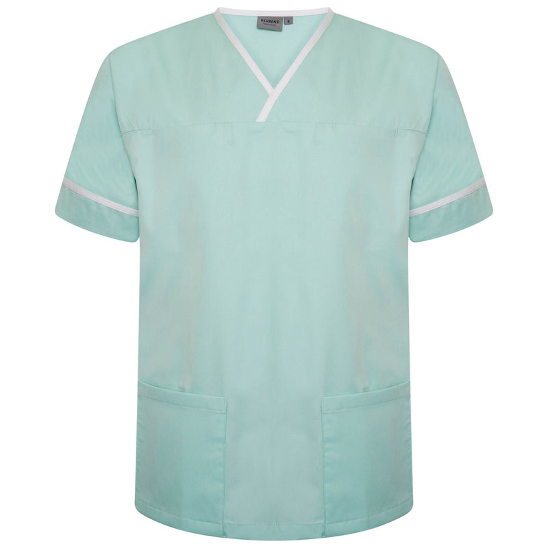 Behrens Contrast Trim Smart Scrub Top
