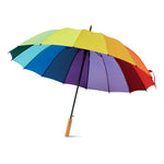 Branded 27 inch rainbow umbrella