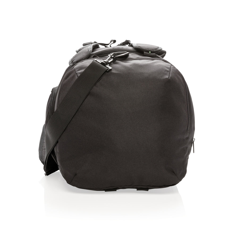 Branded Swiss Peak RFID sports duffel & backpack