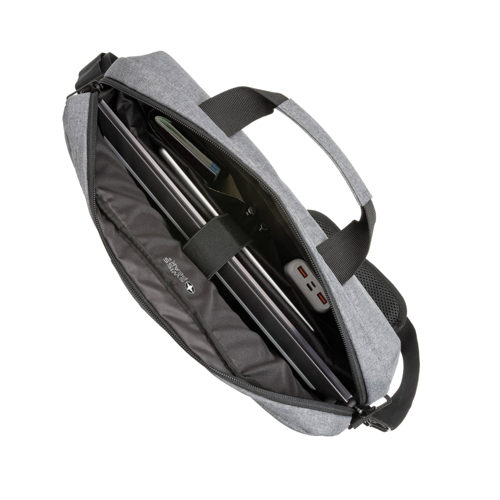 Branded Swiss Peak AWARE™ RFID 15.6'' laptop bag