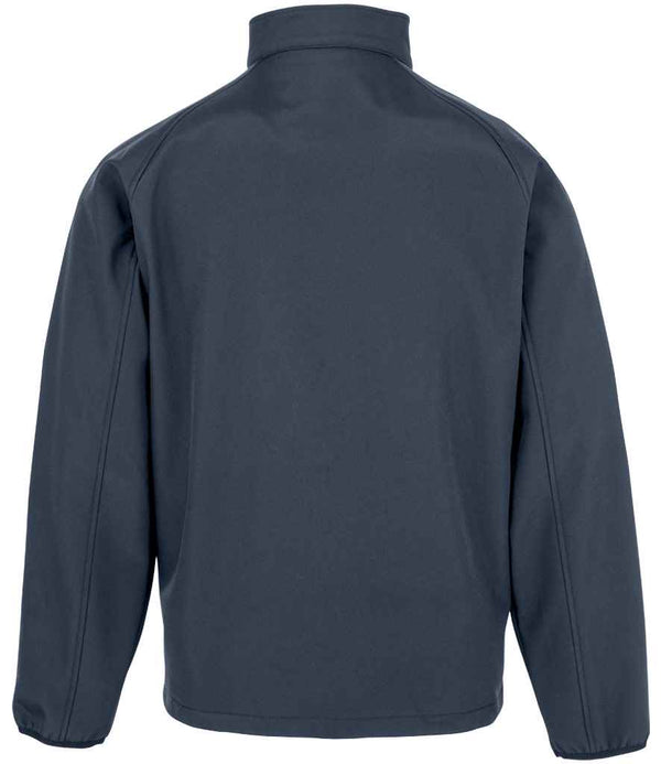 Result Genuine Recycled Kids Two Layer Printable Soft Shell Jacket Navy