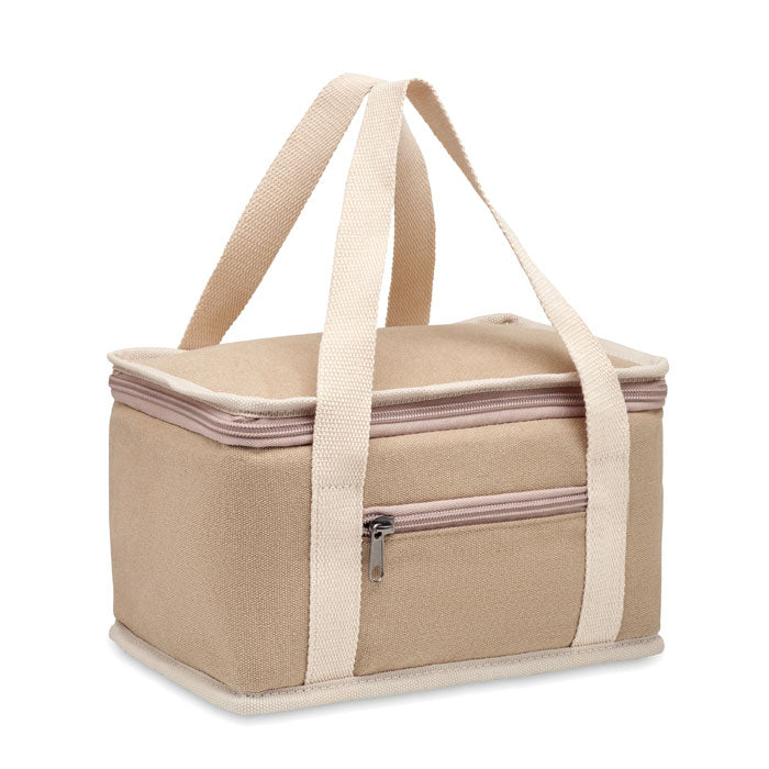 Branded 6 can cool bag canvas 320gr/m²