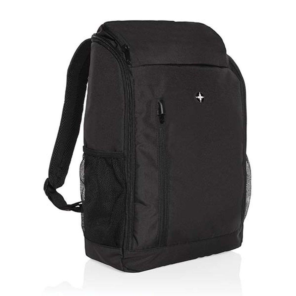 Branded Swiss Peak AWARE™ easy access 15.6'' laptop backpack