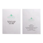 Seed Pack in White Paper Envelope