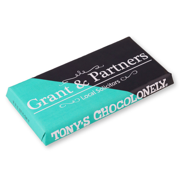Custom Branded Tony's Chocolonely Chocolate Bar
