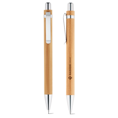 Greeny Bamboo Ball Pen and Pencil Set