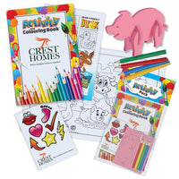Activity Packs with Booklet, Colouring Pencils, Stickers and Foam Puzzle