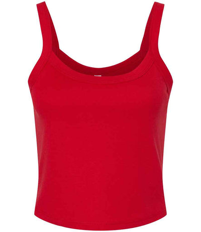 Branded Bella Ladies Micro Rib Spaghetti Strap Tank Top