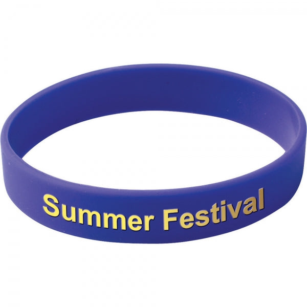 Branded Silicone Wristband (Adult: Printed Design)