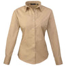 Premier Ladies Long Sleeve Poplin Blouse