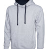 Branded Contrast Hooded Sweatshirt