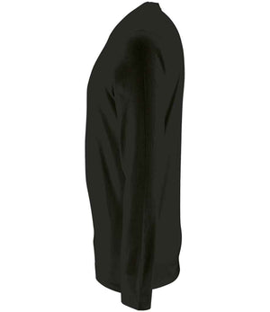 SOL'S Imperial Long Sleeve T-Shirt Deep Black