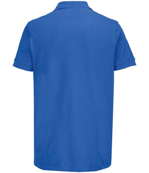 SOL'S Unisex Pacific Twin Piqué Polo Shirt Royal Blue