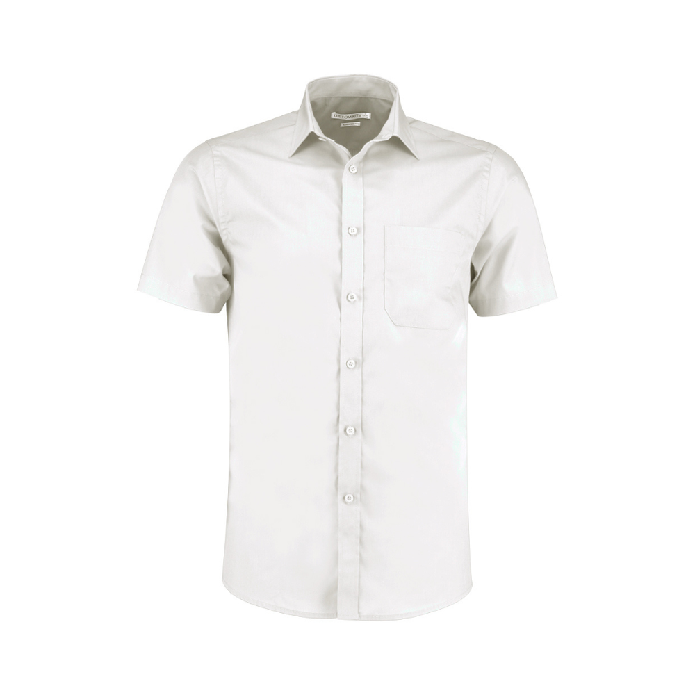 Kustom Kit Short Sleeve Tailored Poplin Shirt