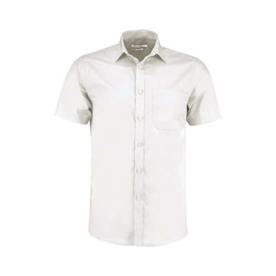 Kustom Kit Short Sleeve Tailored Poplin Shirt