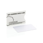Branded Anti-skimming RFID shield card with active jamming chip