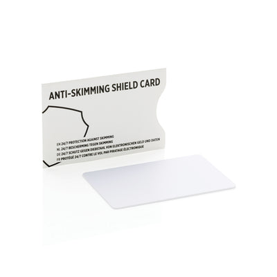 Branded Anti-skimming RFID shield card with active jamming chip