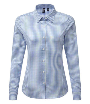 Premier Ladies Maxton Check Long Sleeve Shirt