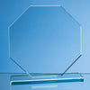 Branded 20cm x 20cm x 12mm Jade Glass Octagon Award