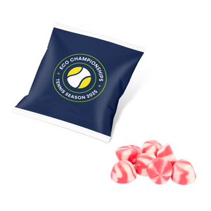 Tennis Season, Flow Bag, Strawberry Twists, 75g Bespoke