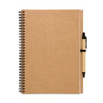 Recycled Full Cover notebook with pen