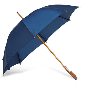 23 inch umbrella with Wooden Handle Blue